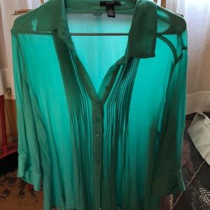 Alfani blouse teal 1x